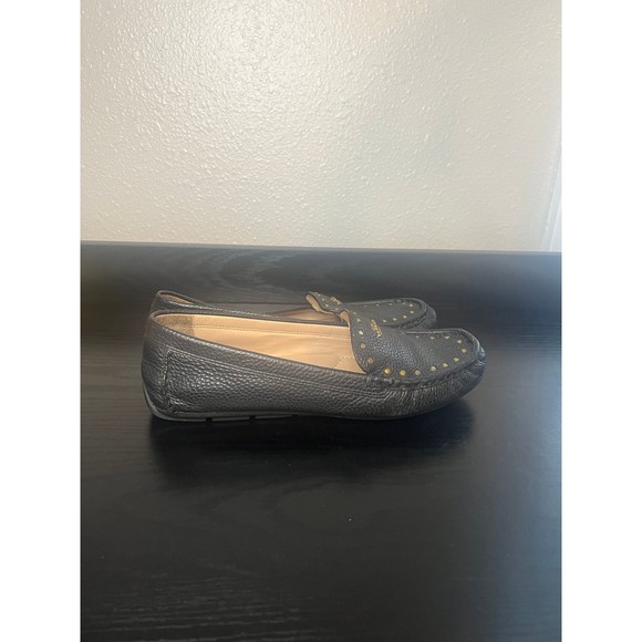 Coach McKenna Driver Leather Loafer Shoes Black Size 8.5 - Picture 5 of 12